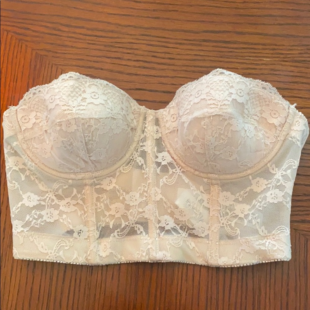 Tan corset bra